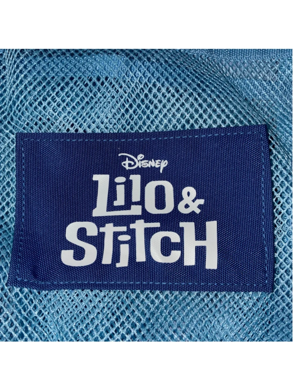 Disney Lilo & Stitch Women's Blue Mesh Tote Bag Large